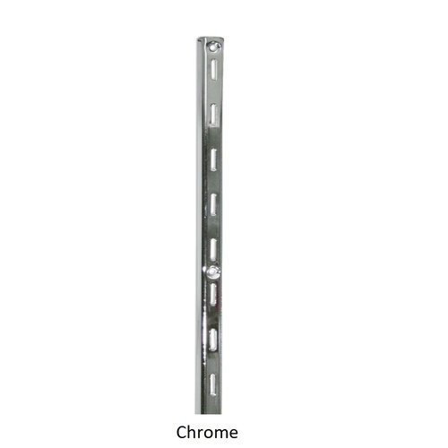 Wall Strip Single Slot 1800mm Chrome